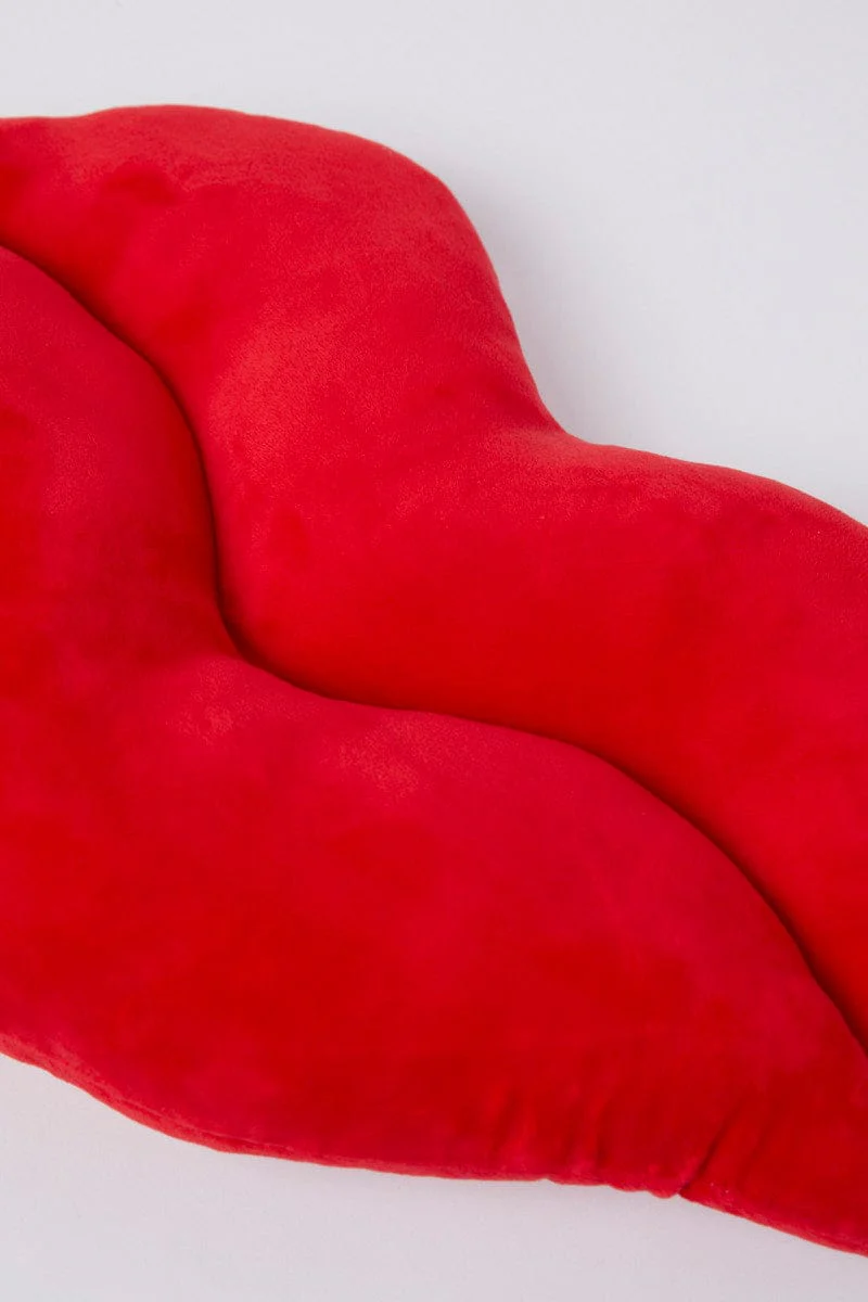 Red Lip Cushion