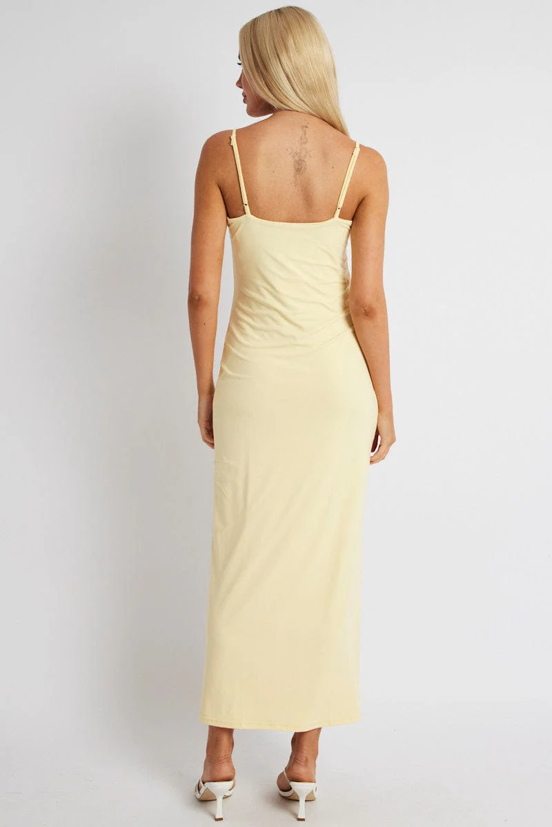 Yellow Supersoft Maxi Dress Sleeveless