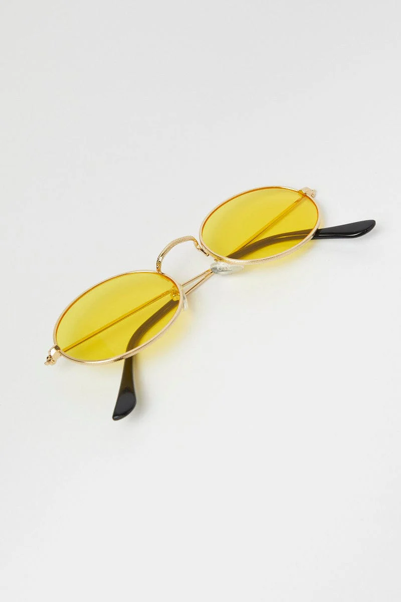 Yellow Fashion Sunglasses