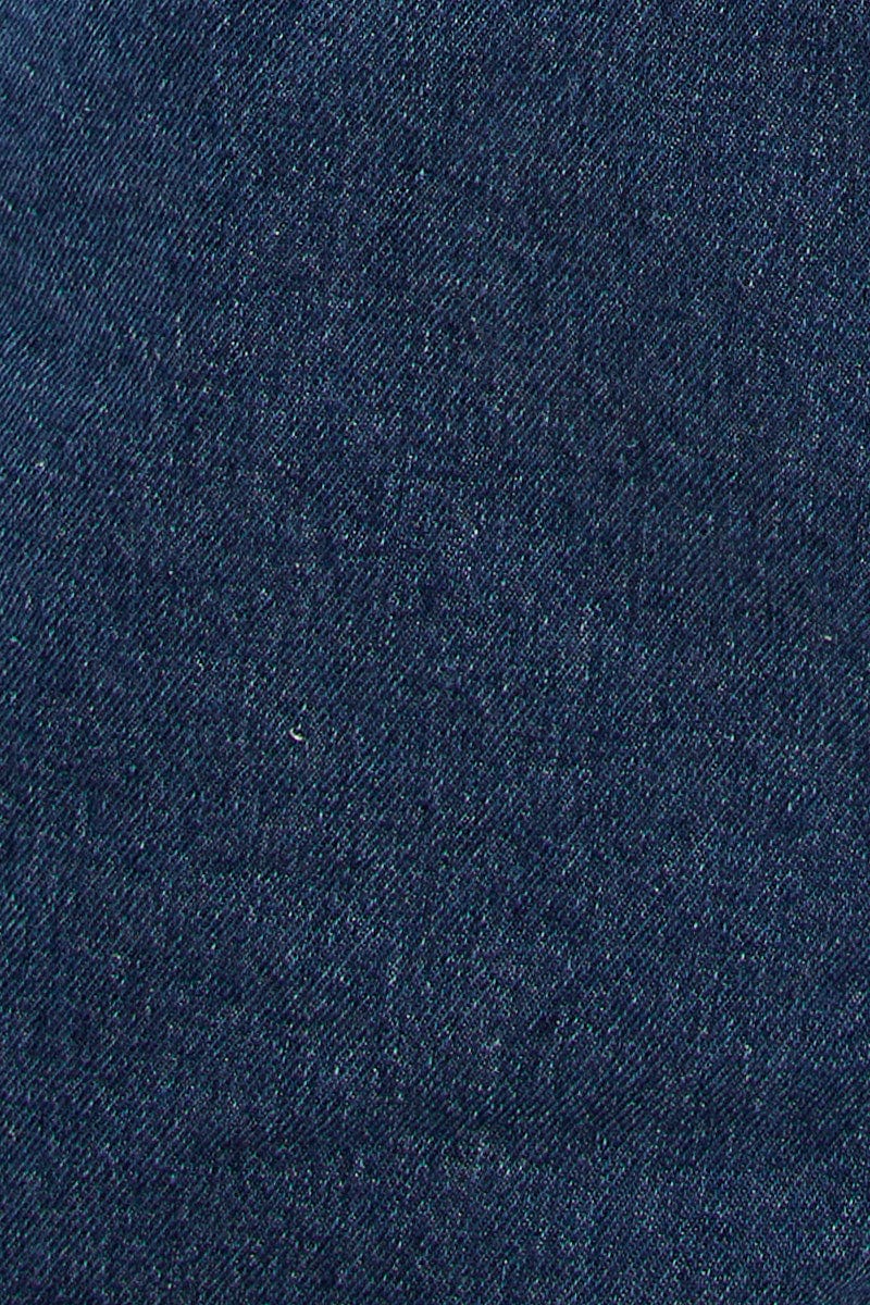 Blue Mom Fit Denim Shorts High Rise