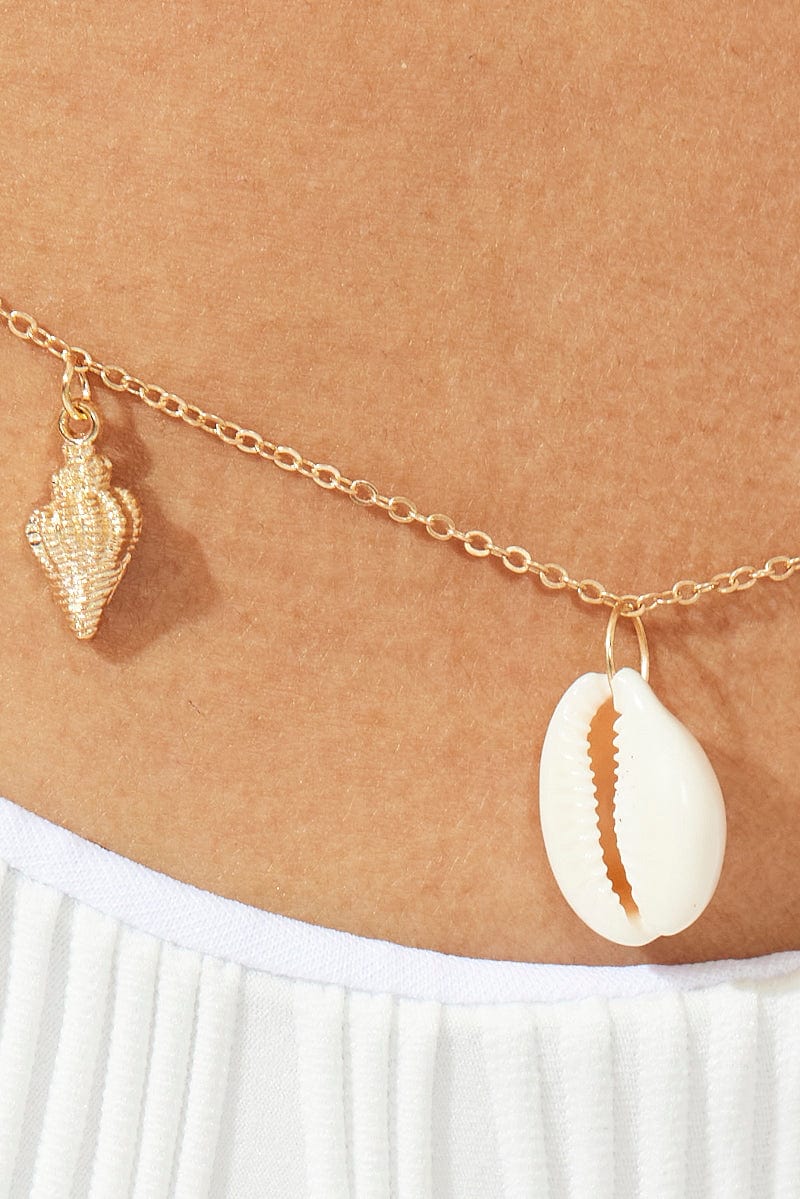Gold Shell Belly Chain