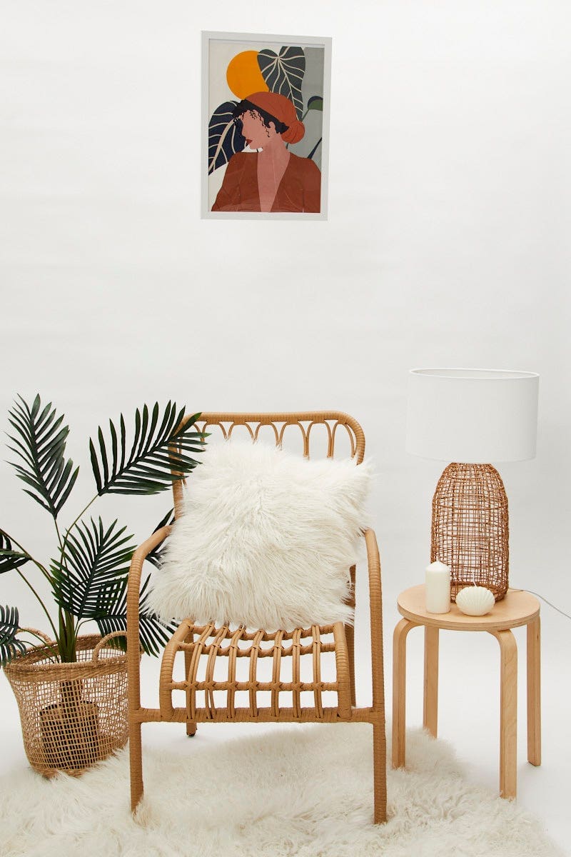Print Girl And Palm Illustration Print A3 30Cm X 40Cm