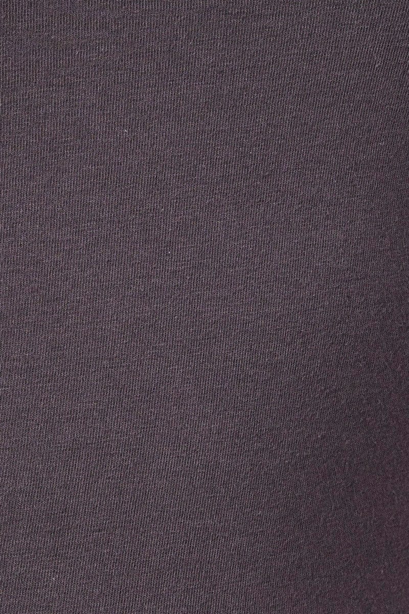 Grey Top Long Sleeve Scoop Neck