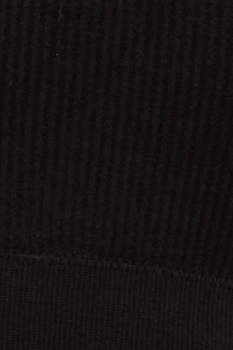 Black Seamless Crop Top Bralette