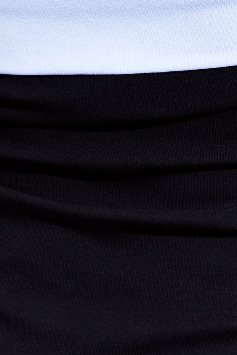 Black Bandeau Dress Sleeveless Strapless Mini Jersey