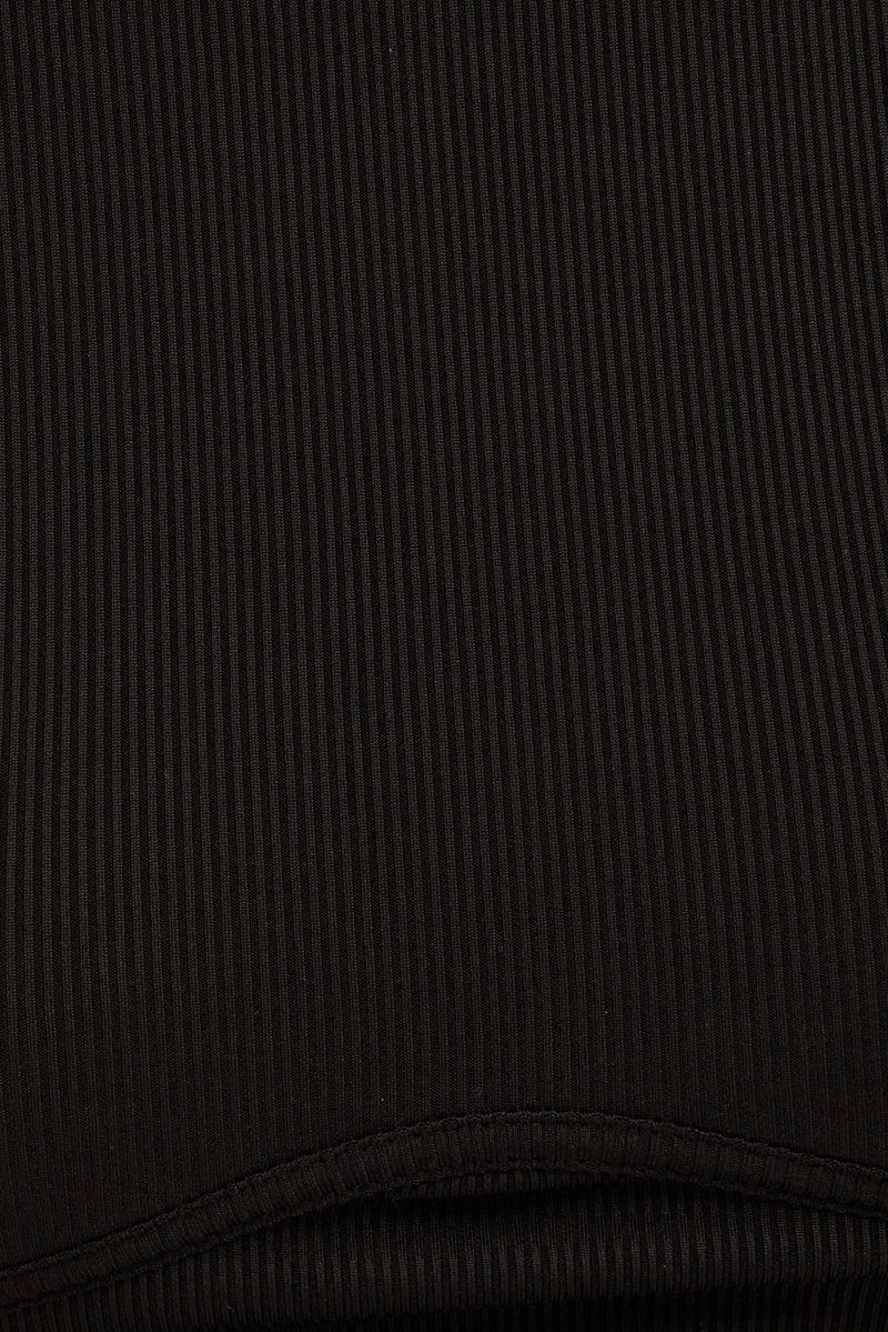 Black Basic Jersey Top