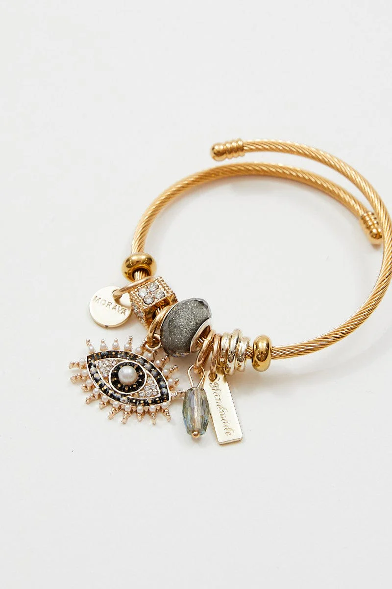 Black Charm Bracelet