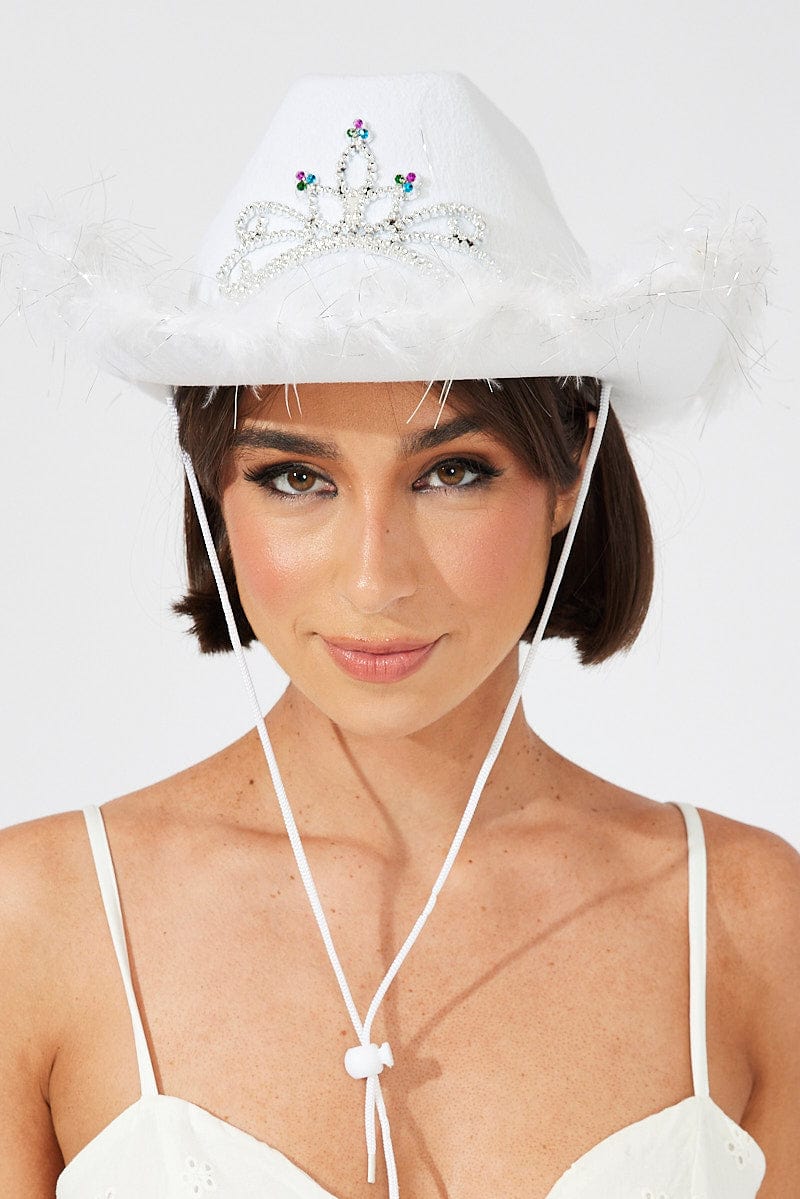 White Festival Cowboy Hat