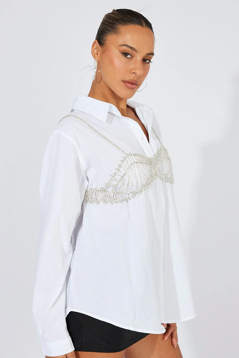 Silver Body Chain Bralette