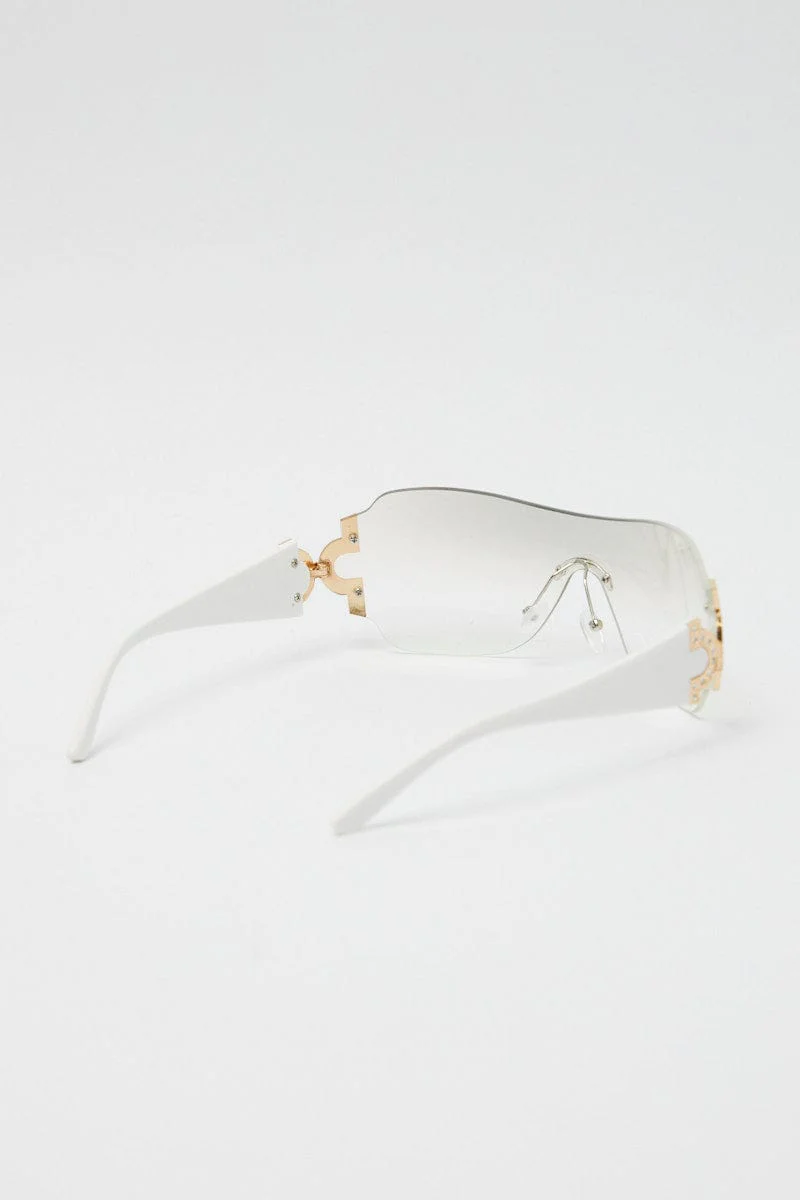 White Fashion Sunglasses