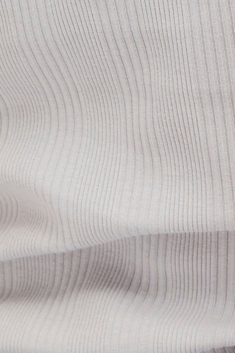 Blue Tank Top Sleeveless Crew Neck