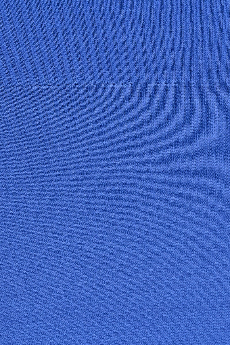 Blue Crop Singlet Top Seamless