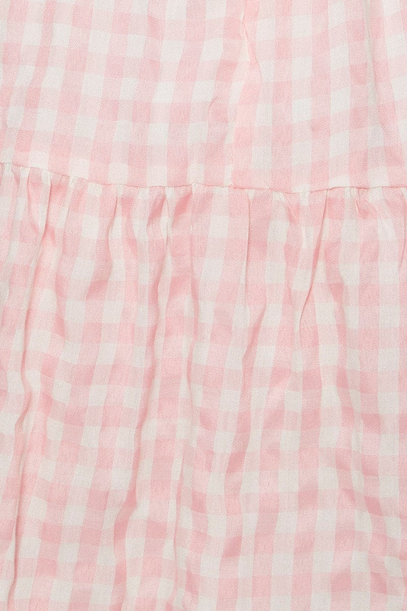 Check Mini Dress Sweetheart