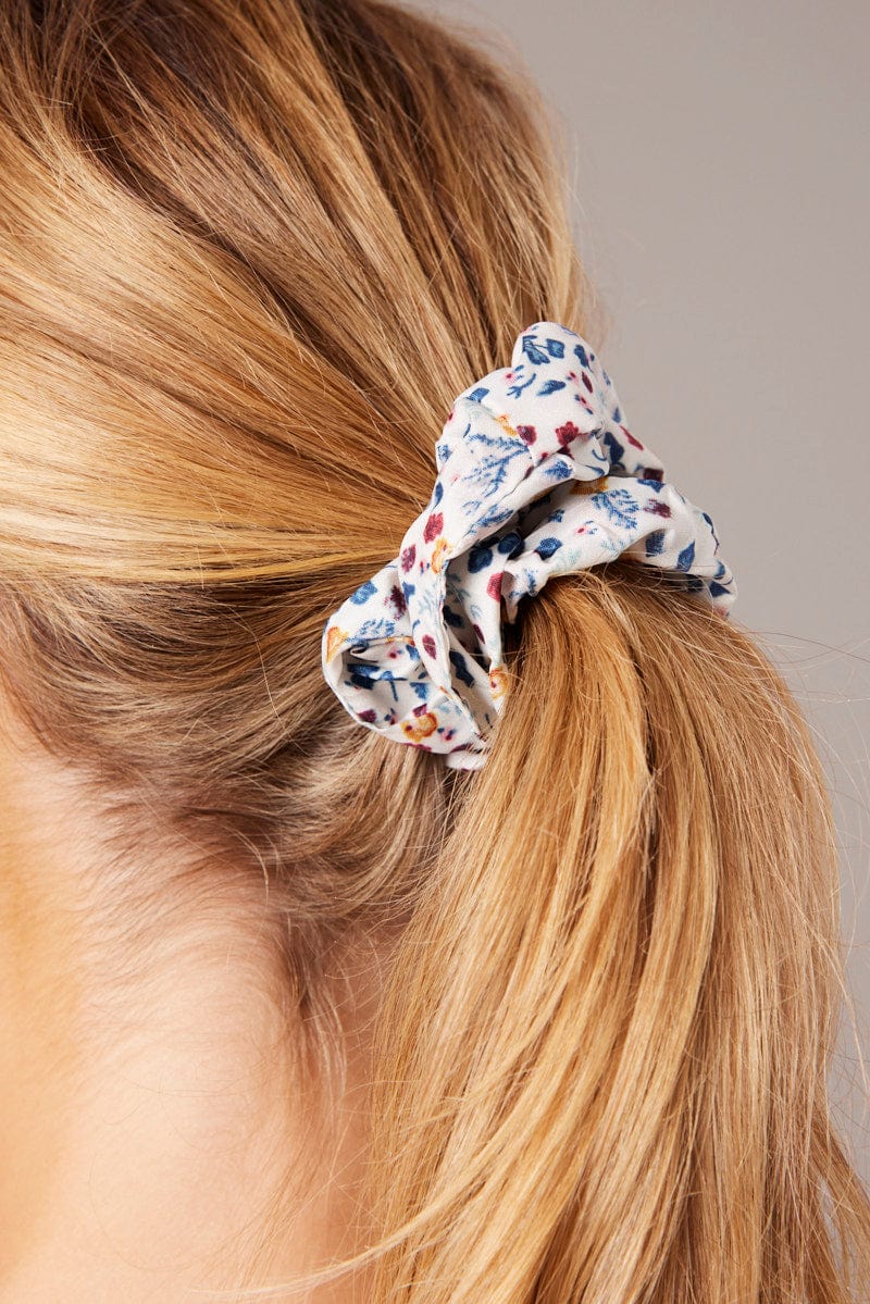 Multi Ditsy Scrunchie