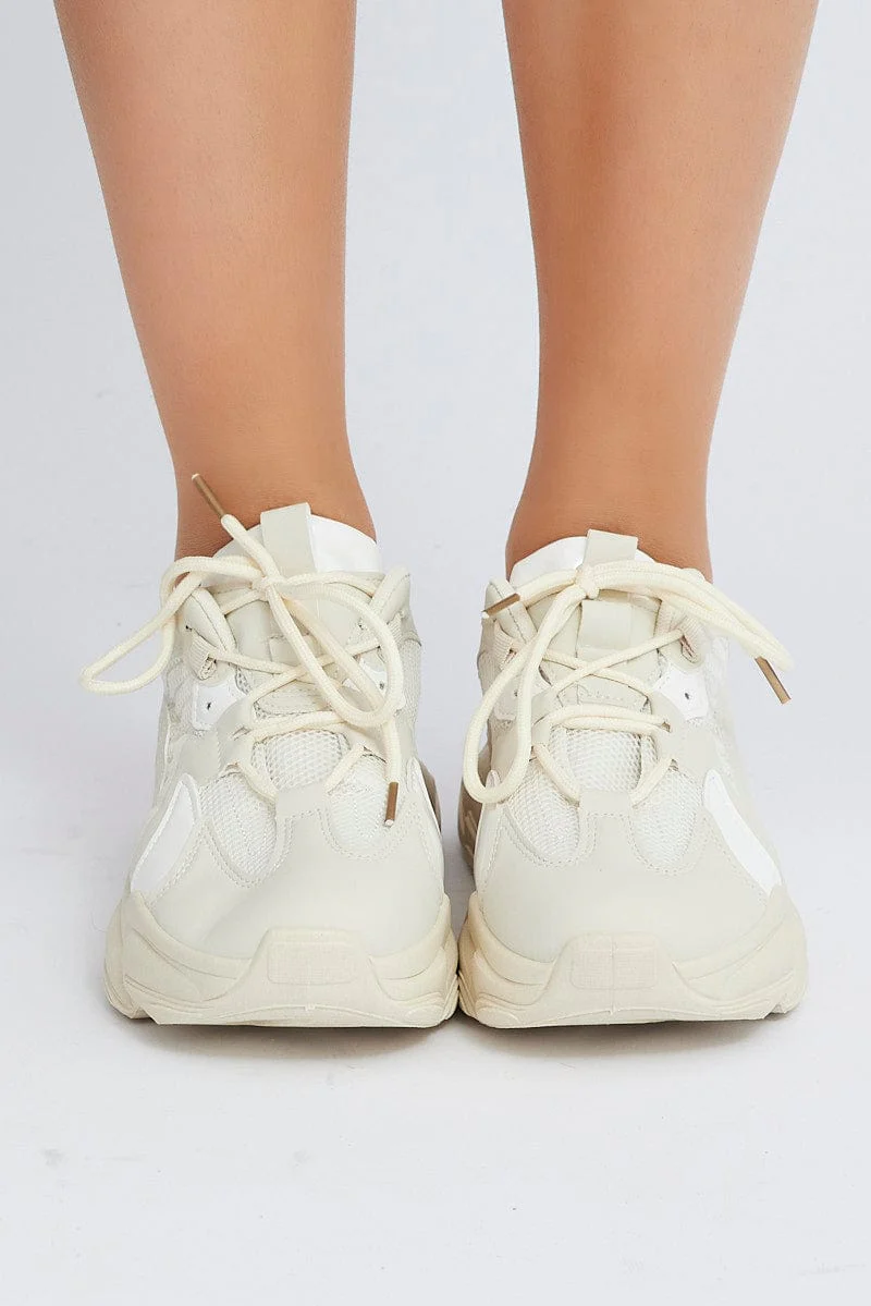 White Chunky Sneakers