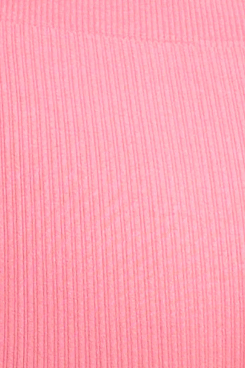 Pink Highneck Seamless Cami
