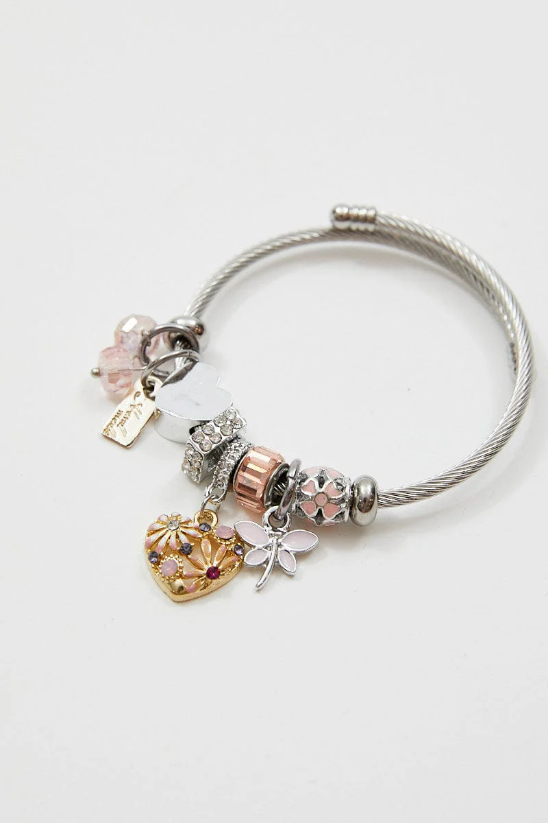 Pink Charm Bracelet