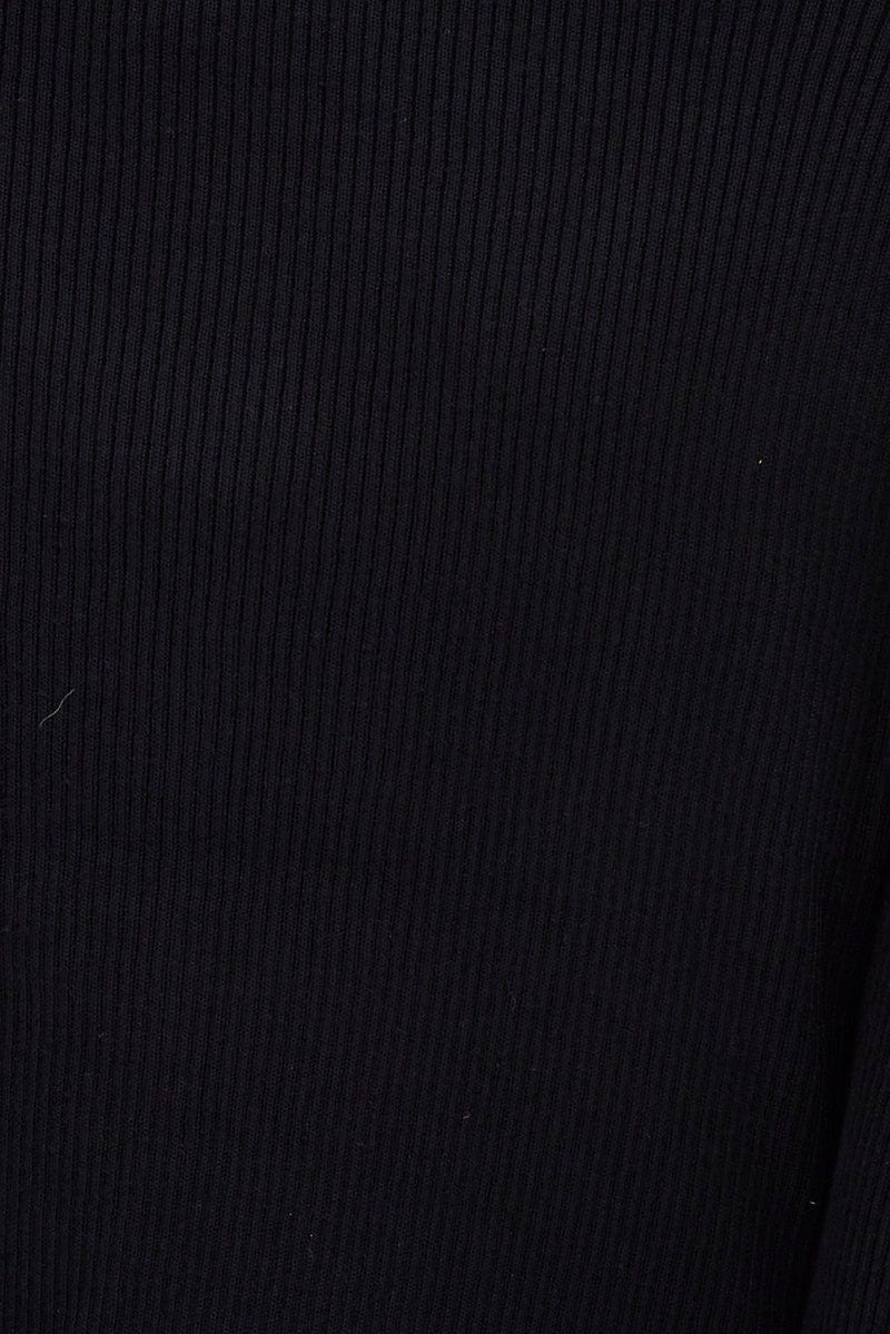 Black Knit Cardigan Long sleeve