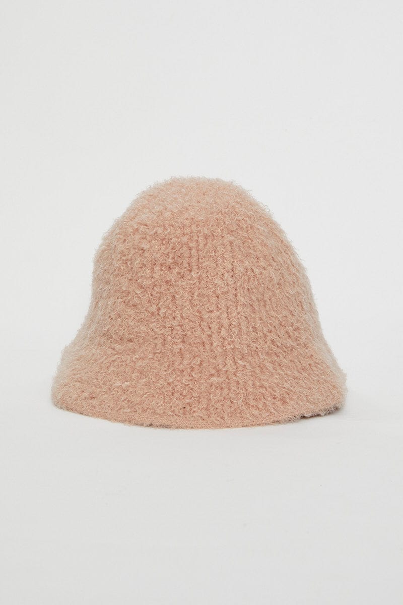 Pink Fuzzy Bucket Hat