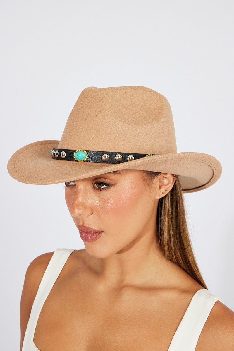 Beige Cowboy Hat