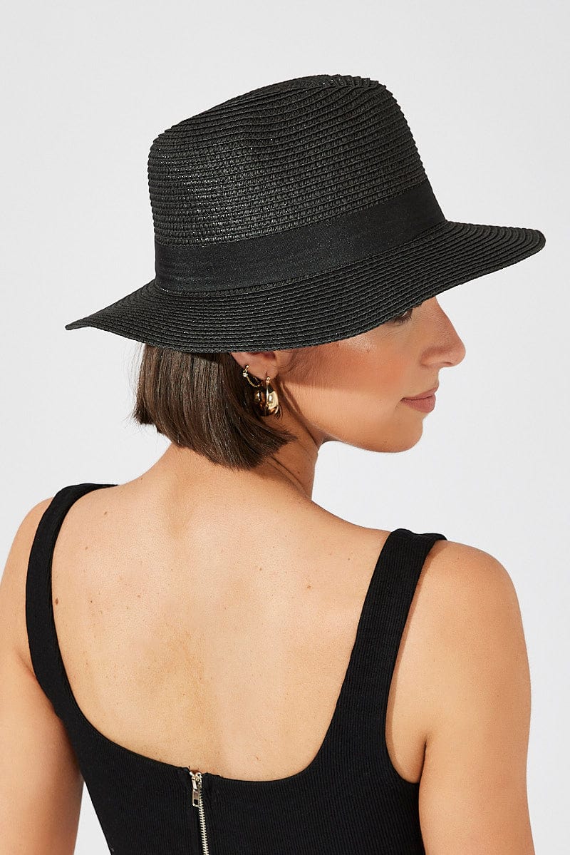 Black Straw Hat
