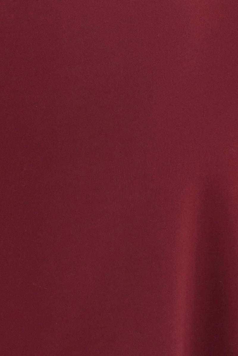 Purple Maxi Skirt Low Rise Ponte