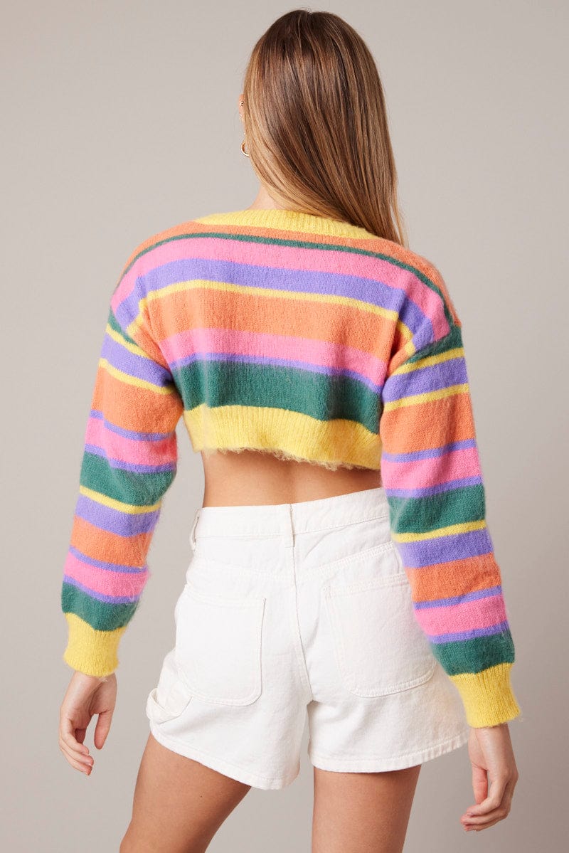 Multi Stripe Knit Jumper