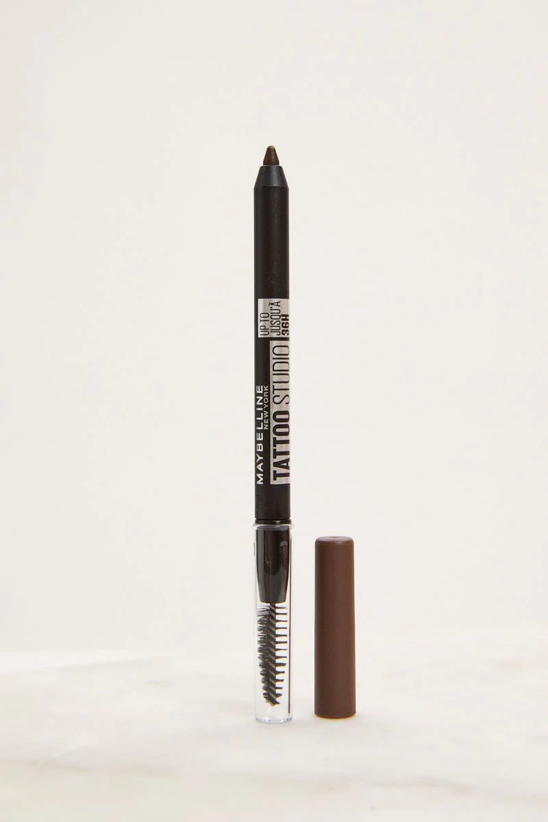 Brown Maybelline Tattoo Brow Pencil Deep Brown