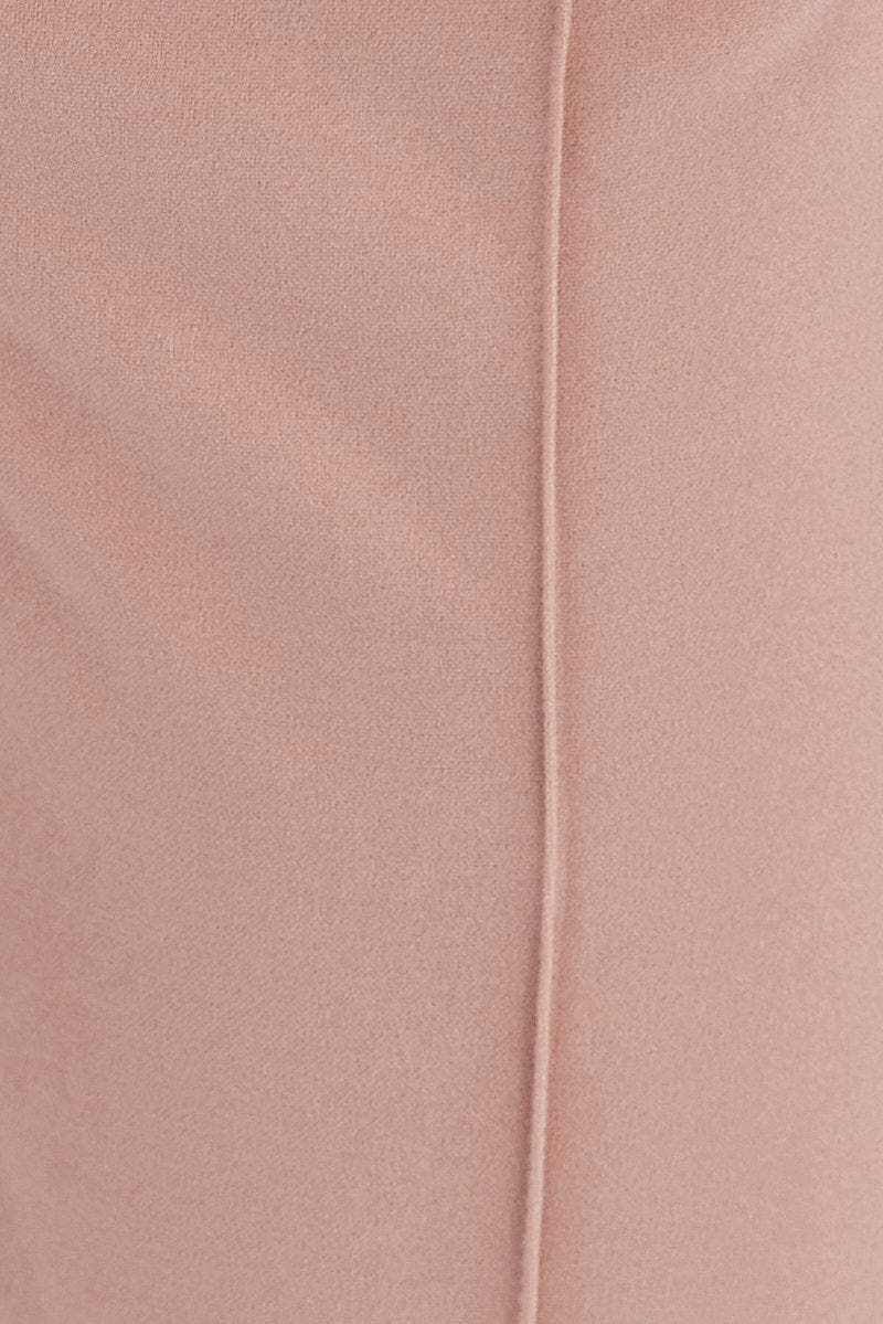 Brown Wide Leg Pants High Rise Workwear