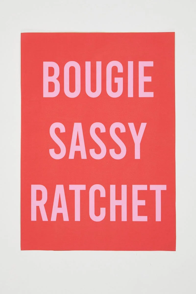Print Bougie Sassy Rachet A3 Poster Prints