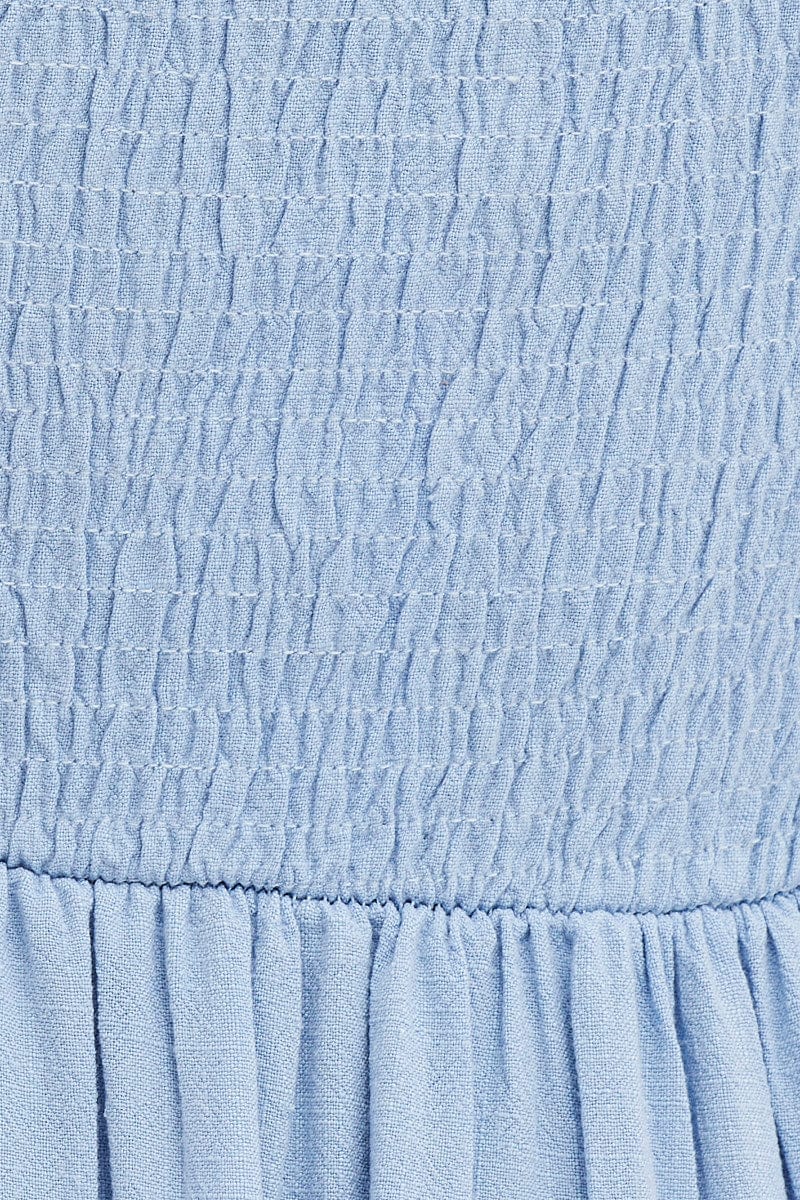 Blue Midi Dress Sweetheart