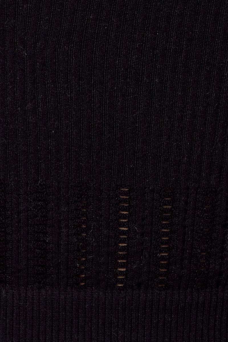 Black Tank Top V Neck Seamless