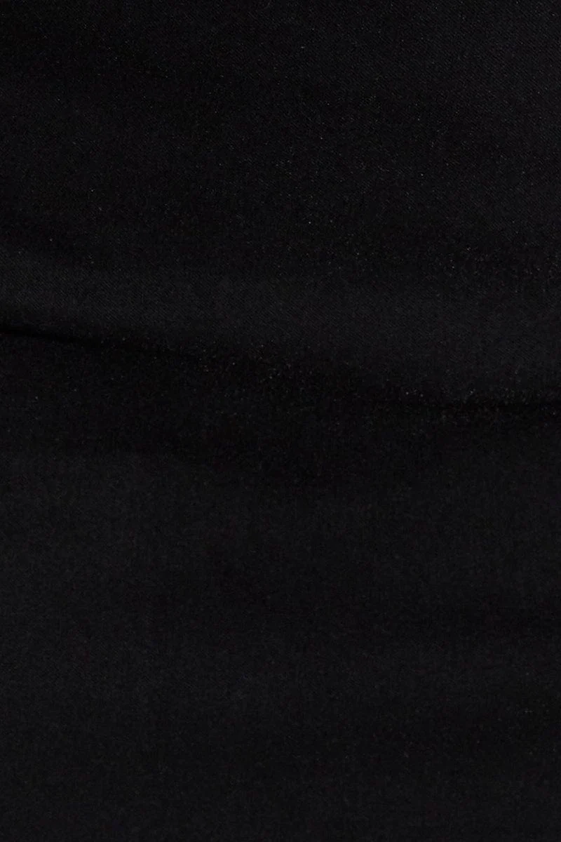 Black Mid Rise Mini Skirt