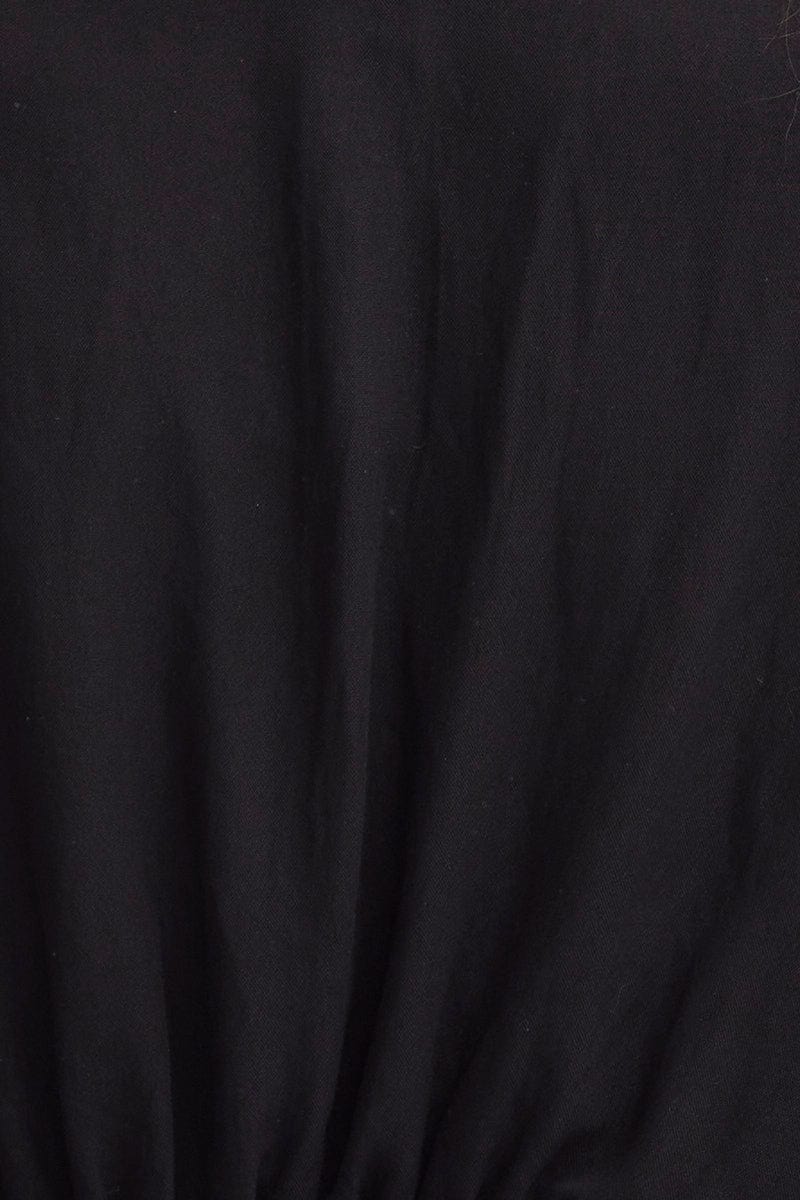 Black Shirt Top Short Sleeve