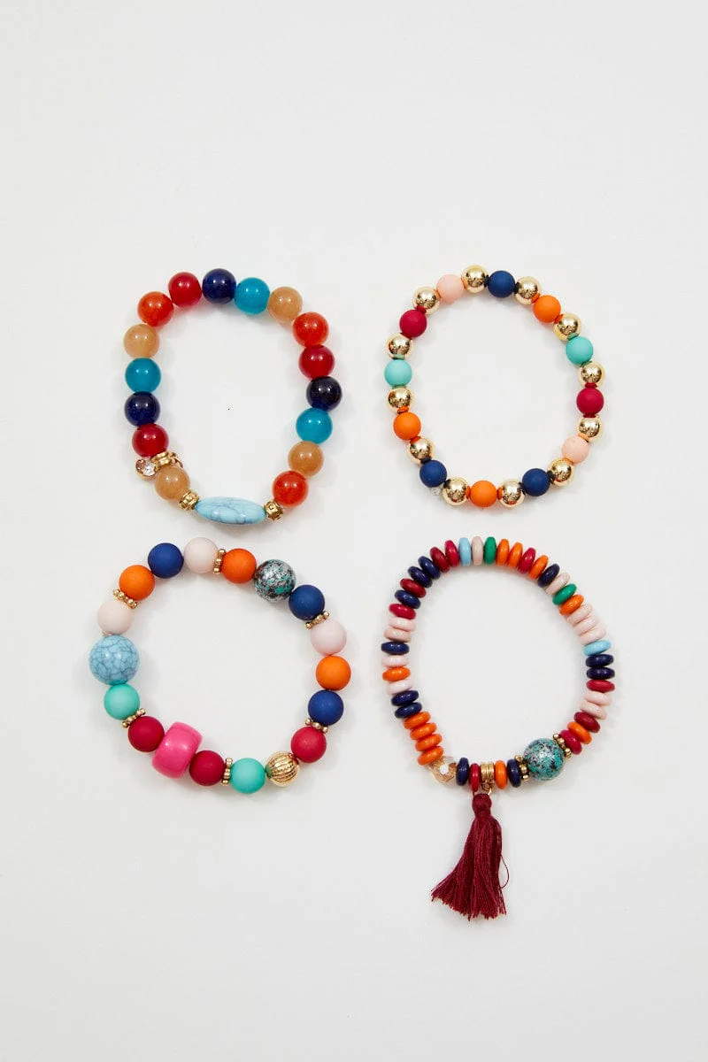 Red Beaded Bracelet