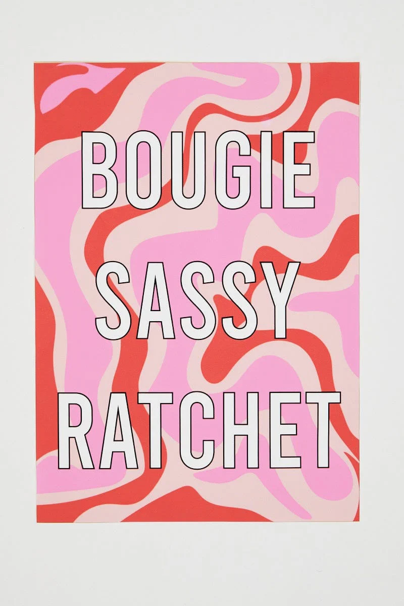 Print Bougie Sassy Rachet A3 Poster Prints