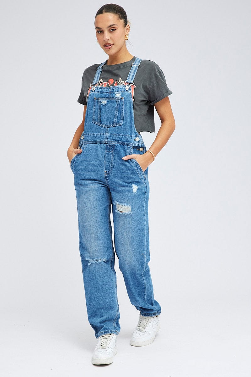 Denim Overall Jeans