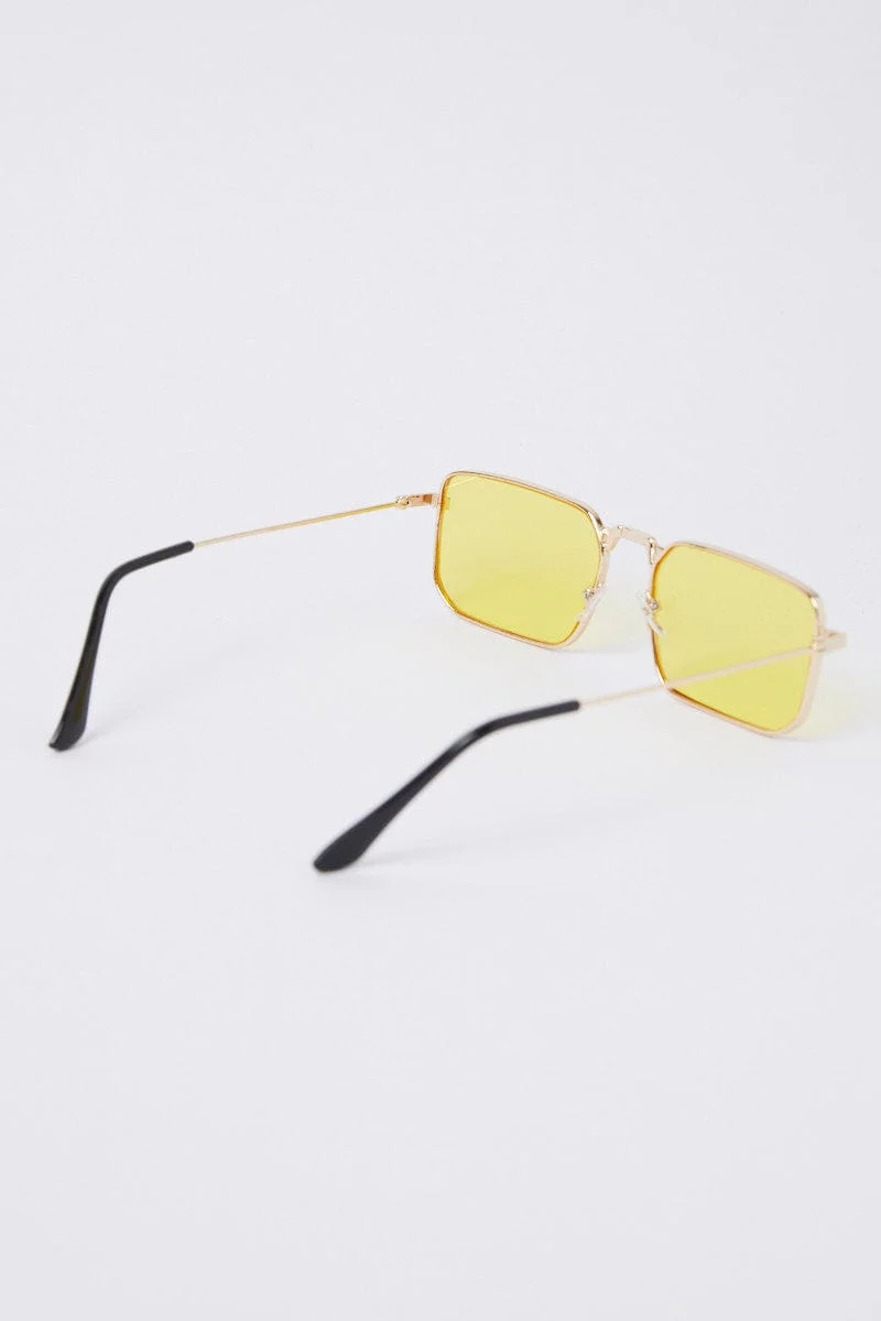 Yellow Fashion Sunglasses