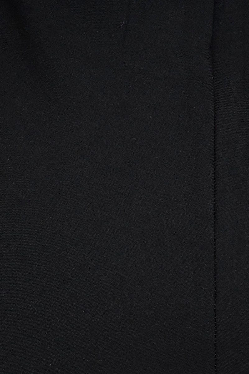 Black Leggings Mid Rise Ponte