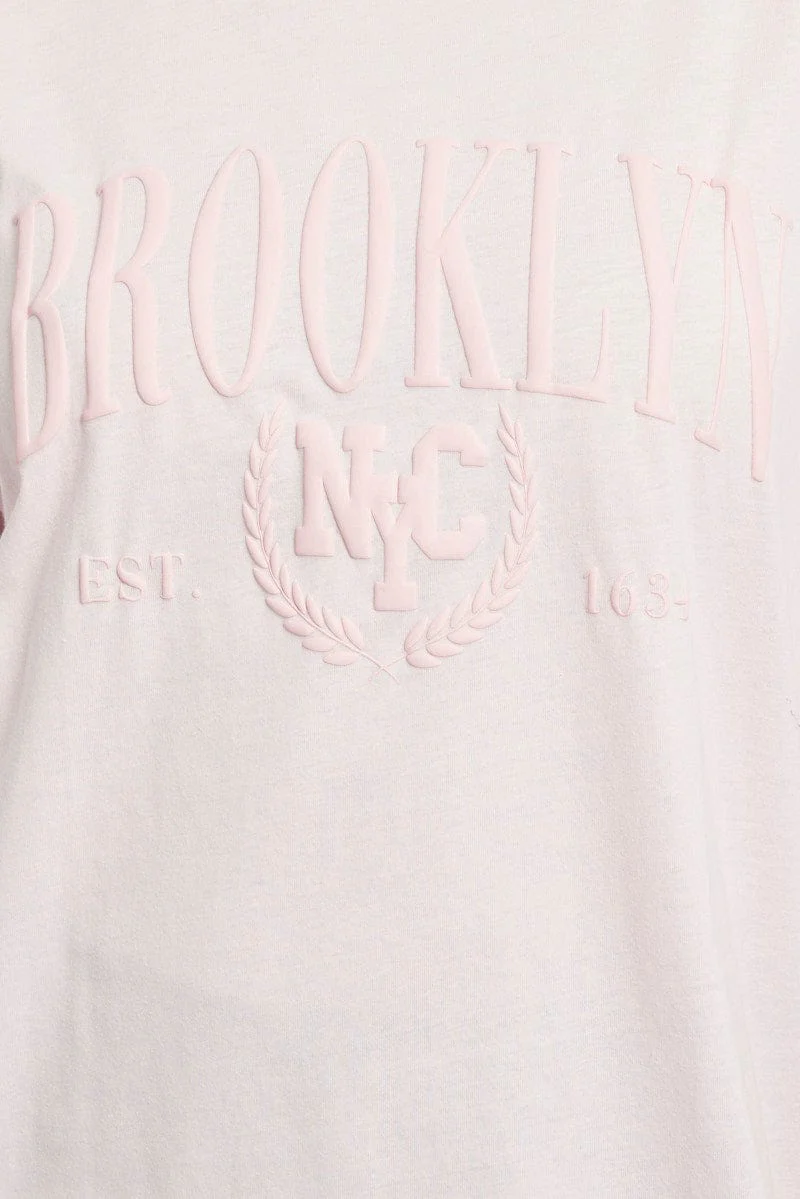 Pink Graphic Tee Short Sleeve