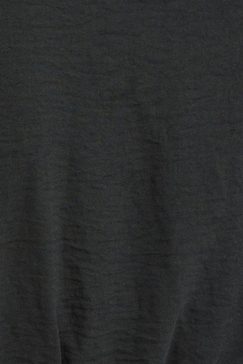 Black Fit And Flare Dress Short Sleeve Mini