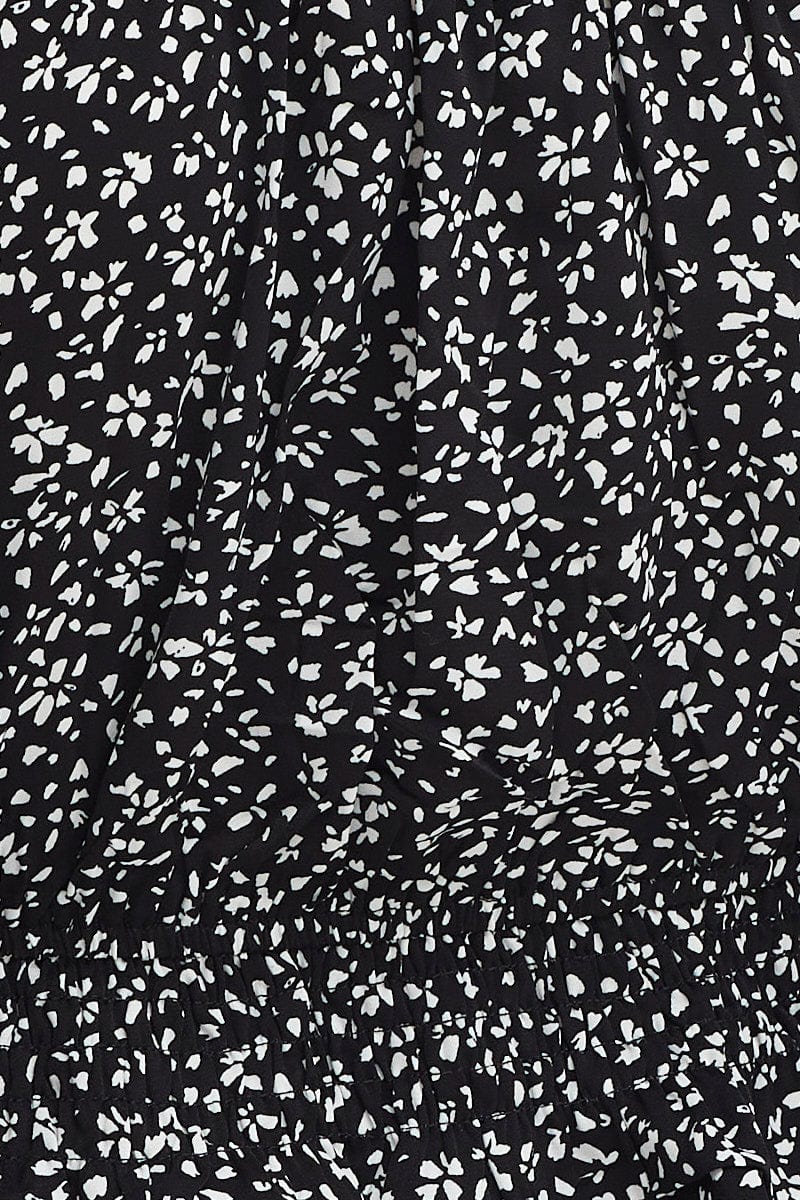 Print Crop Top Short Sleeve