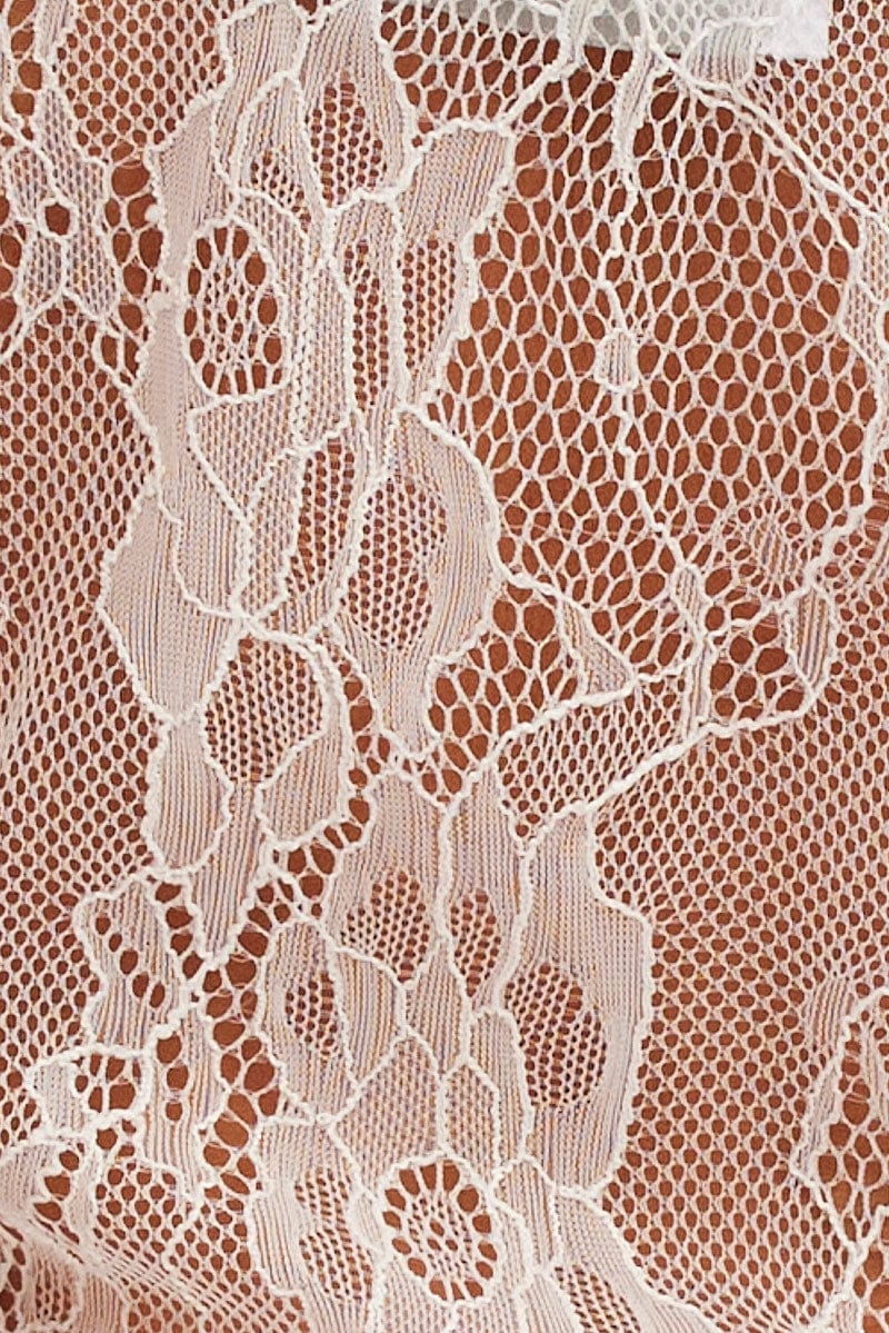 White Lace Bodysuit Singlet