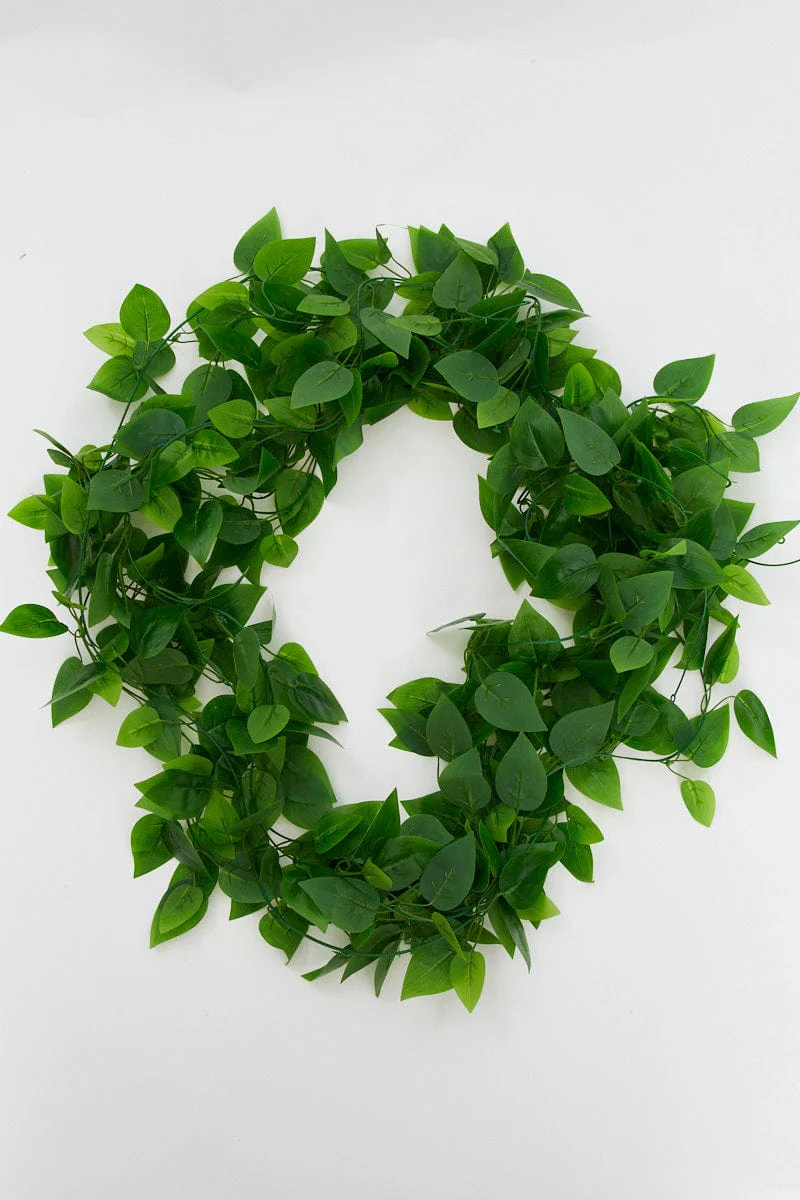Green 5Pcs Artificial Leaf Vine