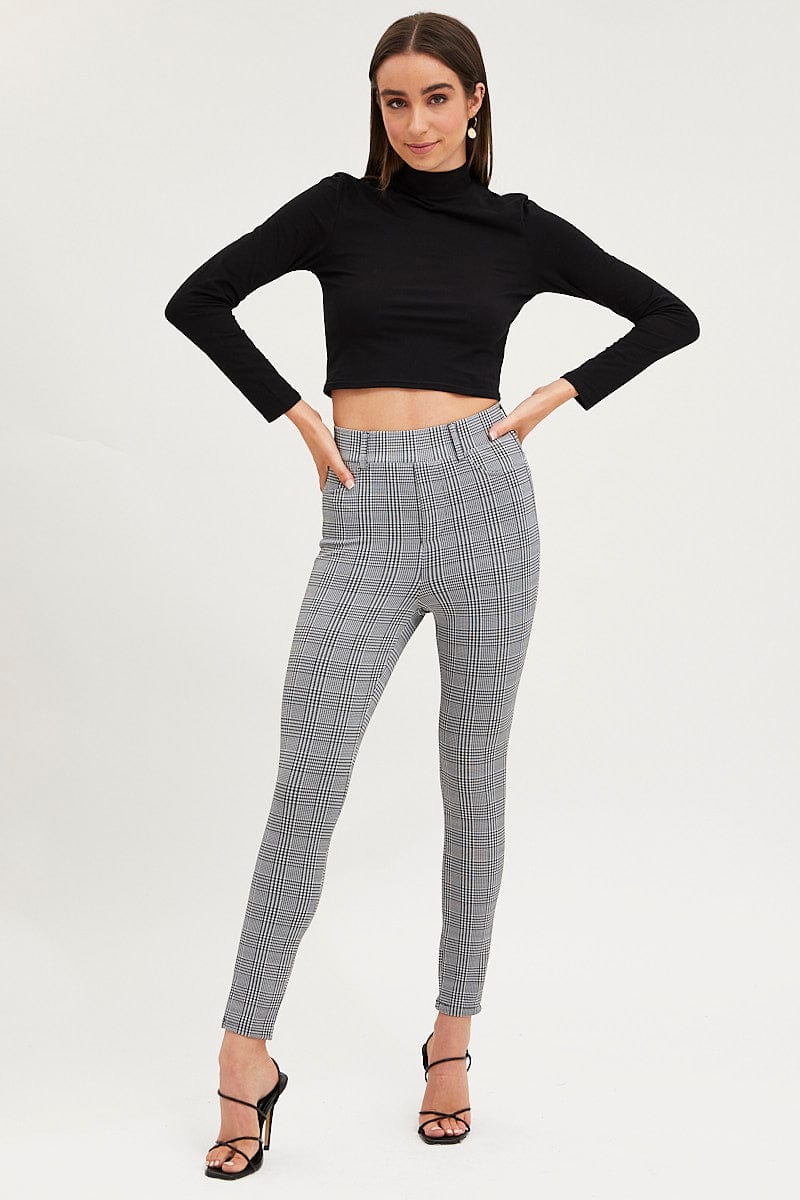 Black Top Long Sleeve High Neck