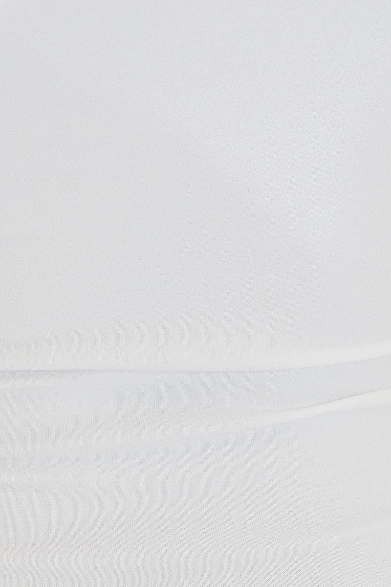 White Supersoft Singlet Longline