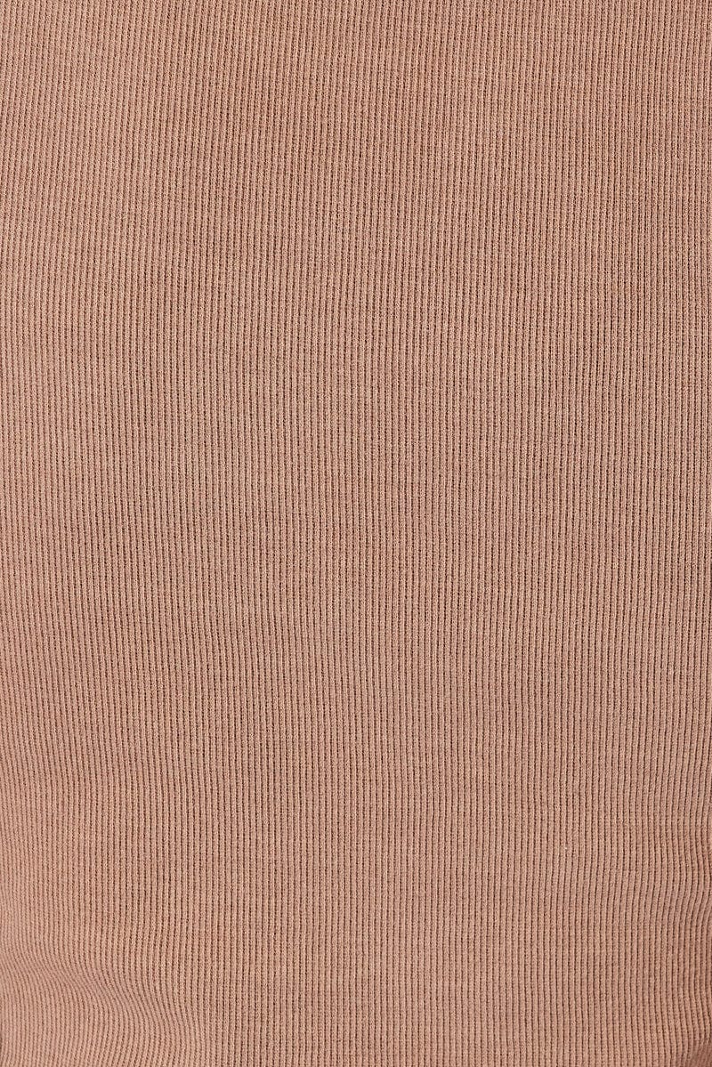 Brown Graphic Tank Sleeveless Washed