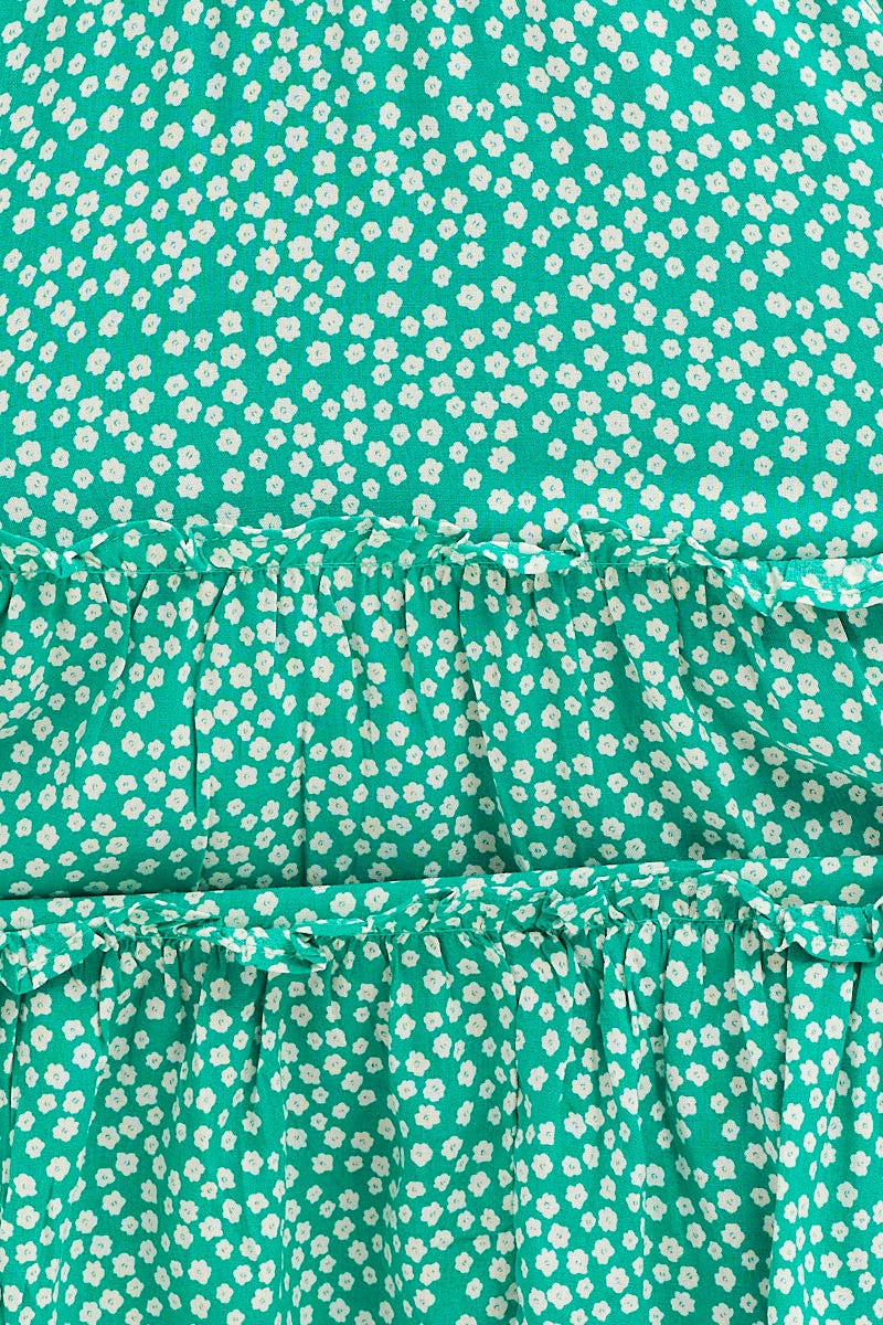 Print Skater Dress Short Sleeve Mini