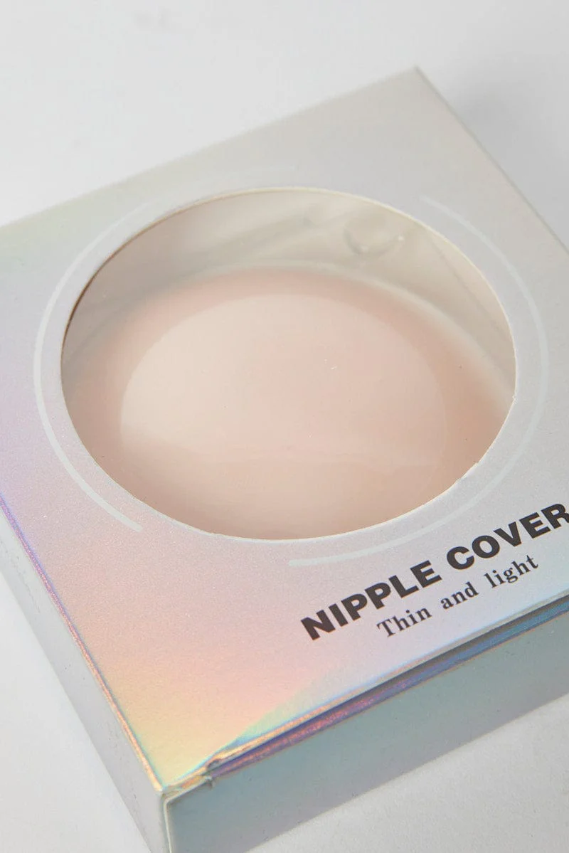 Pink Circular Silicone Nipple Cover