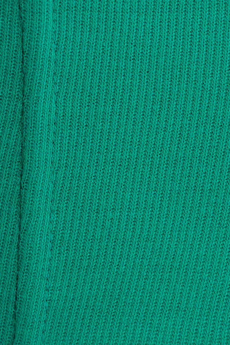 Green Corset Top Sleeveless Seam Detail Square Neck